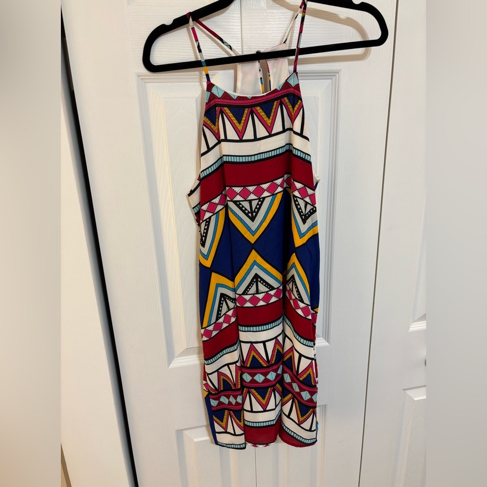 Colorful Halter Dress